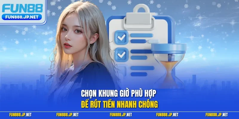 Chọn khung giờ phù hợp để rút tiền nhanh chóng
